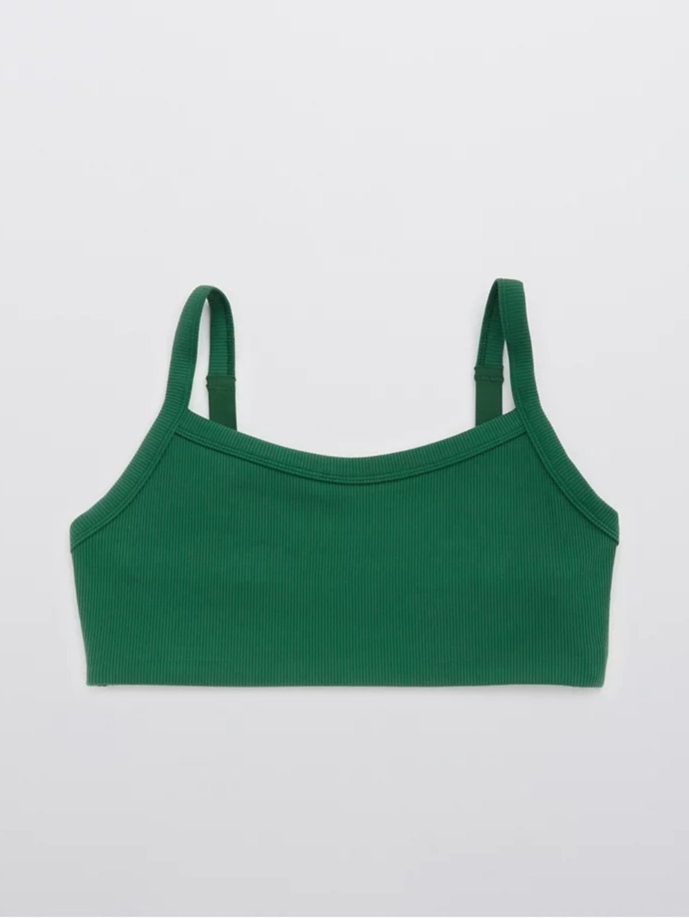 OFFLINE by Aerie Ribbed Scoop Sports Bra Dark Algae Women’s XL 💚✨